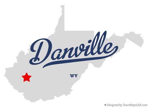 Map Of Danville Wv West Virginia