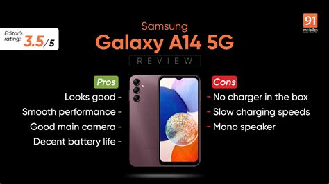Samsung Galaxy A14 5g Review Pros And Cons Verdict 91mobiles