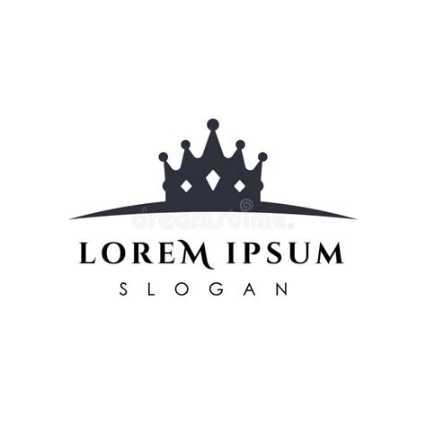 Luxury Crown Logo Vector Template Linear Crown Icon Vector Stock