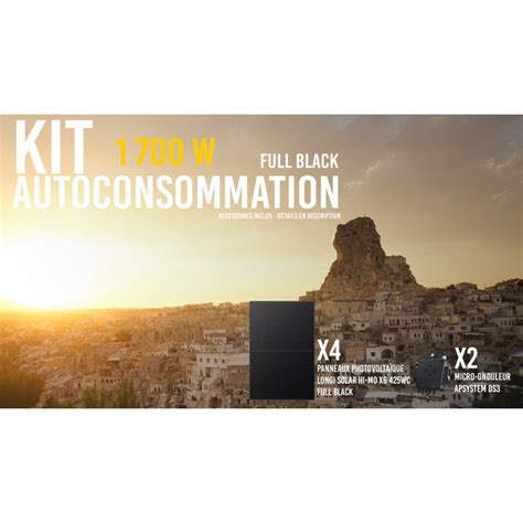 Kit Solaire Autoconsommation Wc Full Black Technologie Cellules
