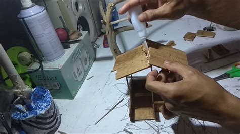 Tempat nasi dari kayu ala jepang. cara membuat miniatur rumah pohon dari kayu - YouTube