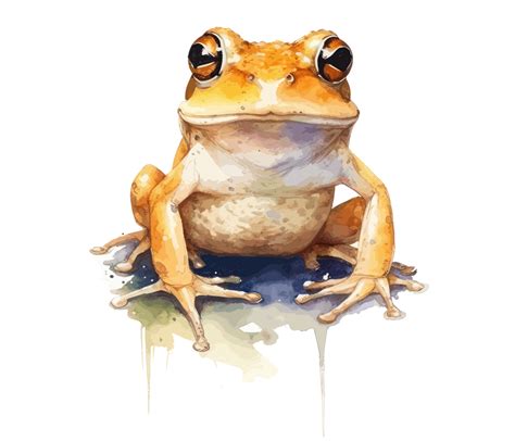 Baby Frog Watercolor Ai Generated 23657761 Png