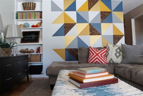 Modern Living Room Interior Design Ideas With Geometric Motifs
