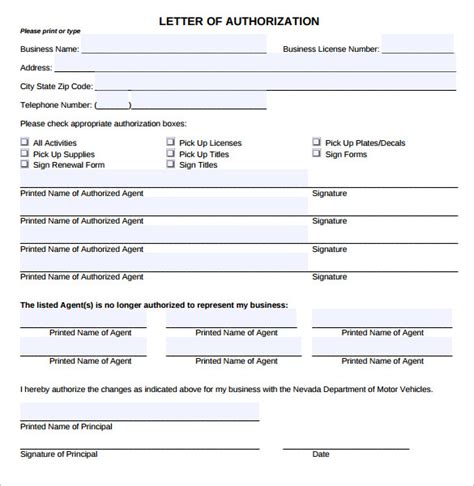 Any person(s) not authorized to pick up my child/children: 20 Letter of Authorization Forms - Samples, Examples & Format | Sample Templates