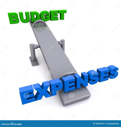 Budget Versus Expenses Stock Illustration Illustration Of Green 28785152