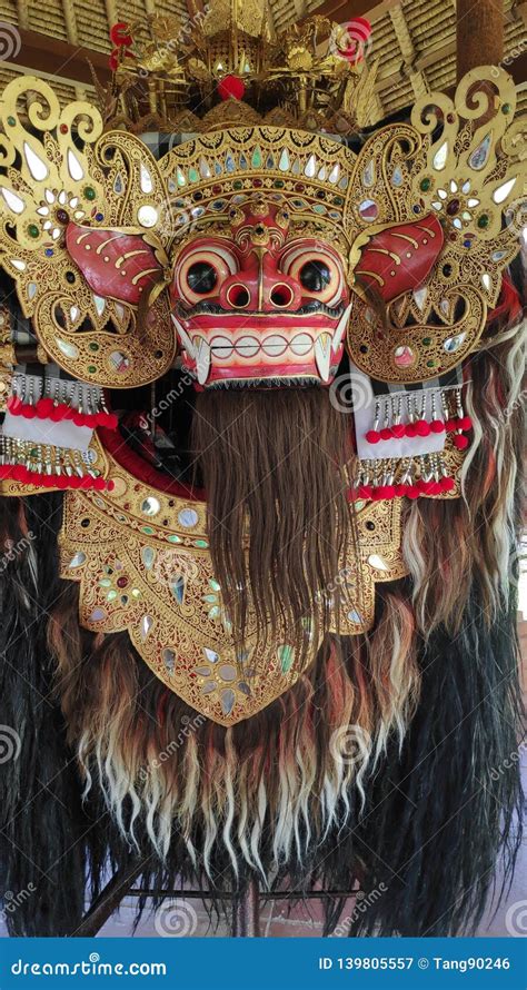 Barong And Rangda Used In Bali Traditional Religious Dance Stock Image