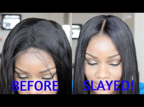 Maintaining lightly pressed straightened natural hair. How To Transform A Basic Wig To Look Natural | Tutorial ...