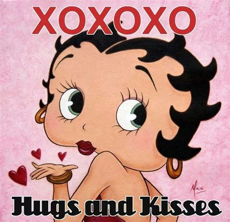 Hugs And Kisses Black Betty Boop Betty Boop Art Betty Boop Cartoon