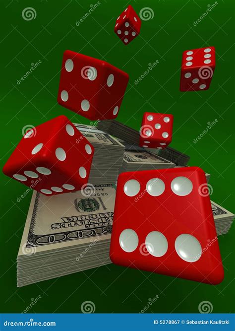 Dice And Money Stock Illustration Illustration Of Pouring 5278867