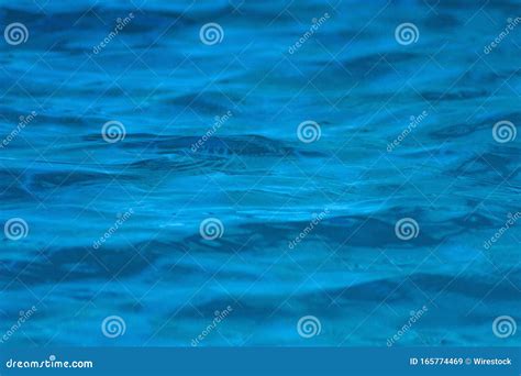 Beautiful Pure Blue Lake Water Perfect For A Cool Background Stock