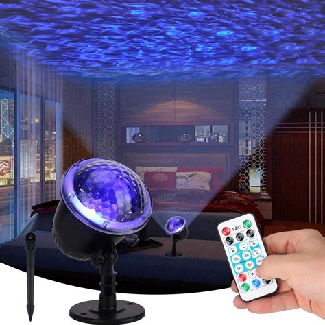 projector lights ocean wave calming autism sensory autistic water night light toys relax led