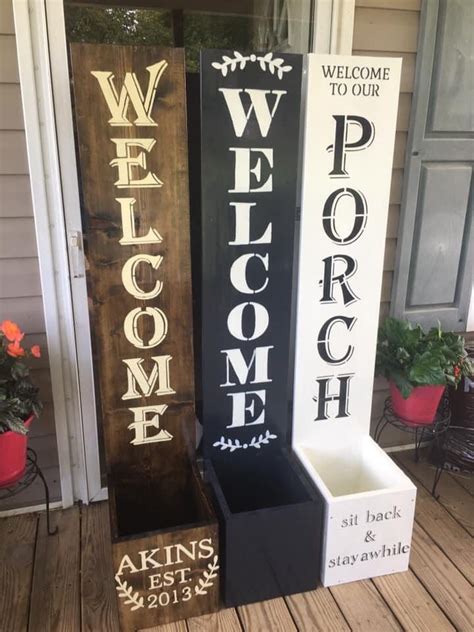 17 Diy Welcome Signs For Front Porch Inspirations This Is Edit