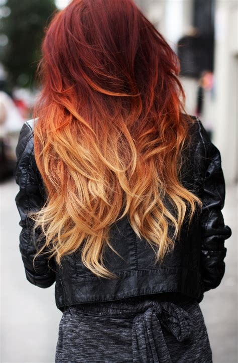 heather grey lehappy red ombre hair hair color red ombre ombre hair color