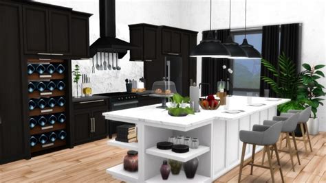 Kayo kitchen for the sims 4 by angela available at the sims resource download kayo kitchenmodern rustic kitchen with wood and concrete details matching the kayo. Simsational designs: Mina Kitchen Contemporary Shaker-Style • Sims 4 Downloads