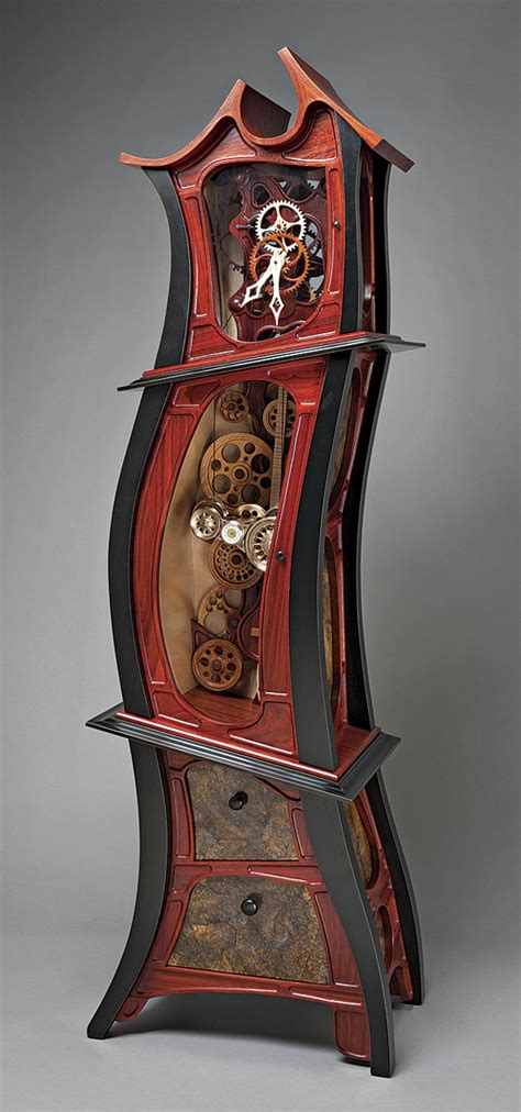 whimsical grandfoather clock finewoodworking