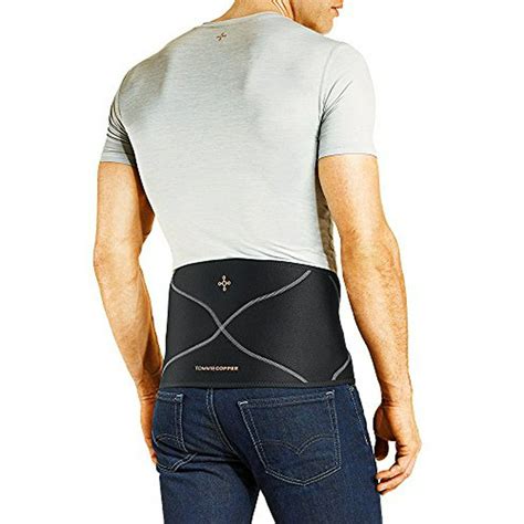 Tommie Copper Mens Comfort Back Brace Black Largexl