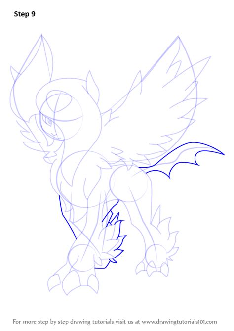 Learn How To Draw Mega Absol From Pokemon Pokemon Step