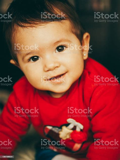 Closeup Portrait Of 9 Month Old Baby Stock Photo Download Image Now