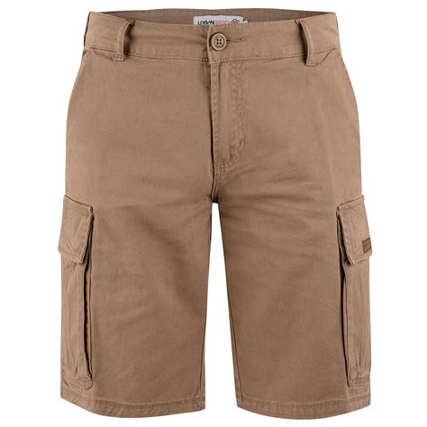 Mens Brown Cargo Shorts Duke Free Delivery Over £20 Urban Beach