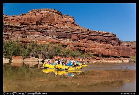 Picturephoto Rafts And Cliffs Colorado River Canyonlands National Park