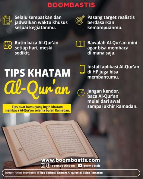 5 Tips Berhasil Khatam Al Quran Di Bulan Ramadan Boombastis