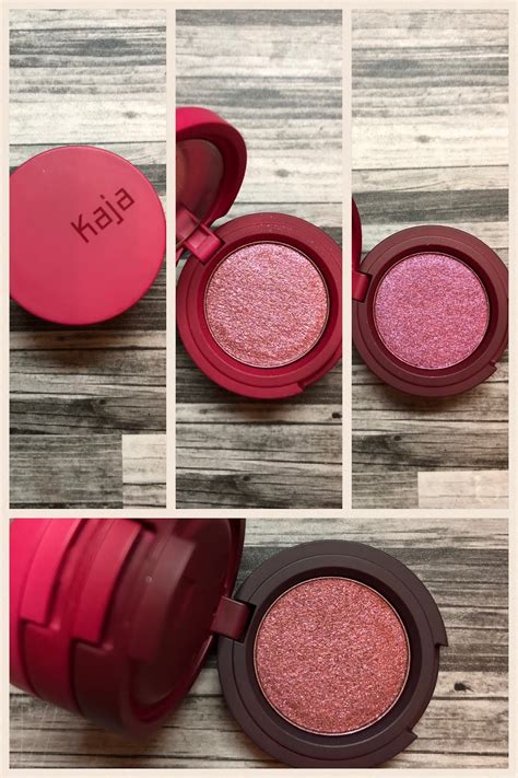 Kaja Beauty Bento Bouncy Shimmer Eyeshadow Trio Sparkling Rose Review And Swatches Little