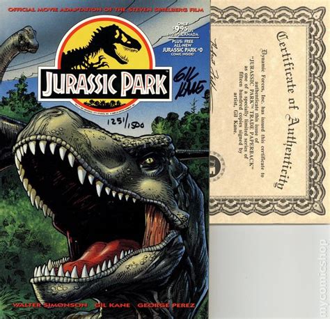 1993 Topps Comics Jurassic Park Collectors Edition Issue 1 Vtg Comic Sku 2919cp