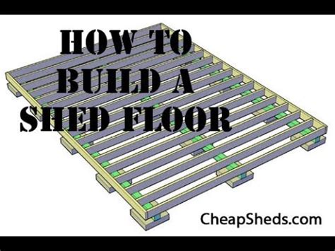 The building inspector will establish how far away your shed must be from such things as, side, front, and rear property lines; How To Build A Wooden Storage Shed Floor Video - YouTube