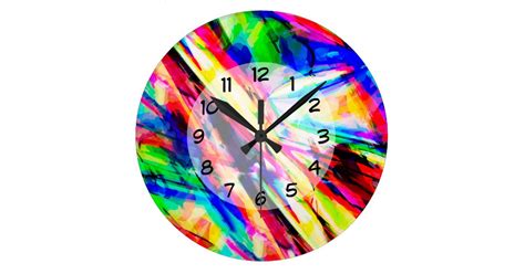 Bold Modern Artsy Abstract Wall Decor Clock