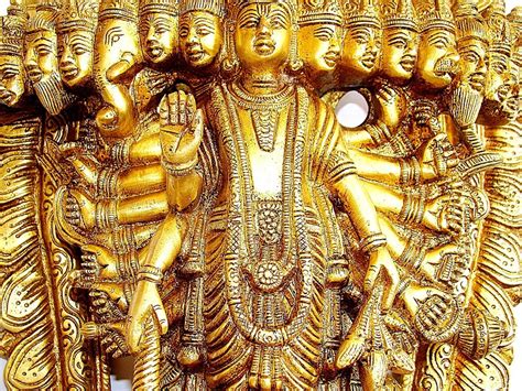 Lord Vishnu Virat Swaroop Statue Made In Brass Devshoppe