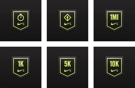 Achievement Iconography For The Nike Running App App Badges Badge Design Badge Icon