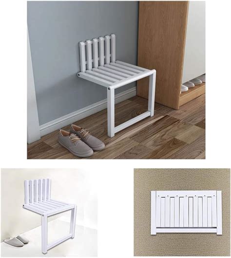 Yddz Folding Wall Chair 4cm Invisible Wall Mounted Shoe Changing Stool
