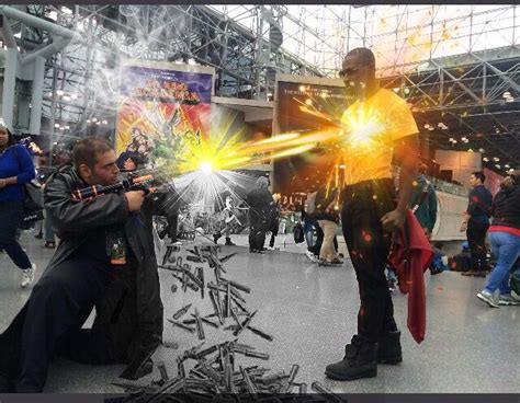 One Of My Greatest Action Shots Out Of Nycc 2016 Punisher Vs Luke Cage