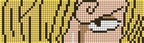 Sanji Pixel Art Sjabloon Makkelijk Te Tekenen