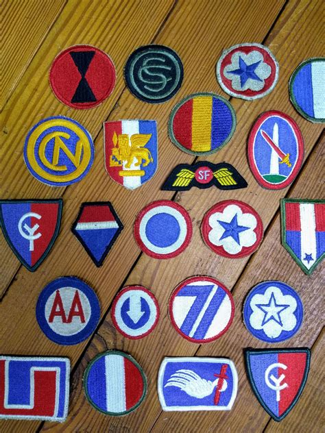 Us Military Patch Uniform Patches Embroidered World War Etsy