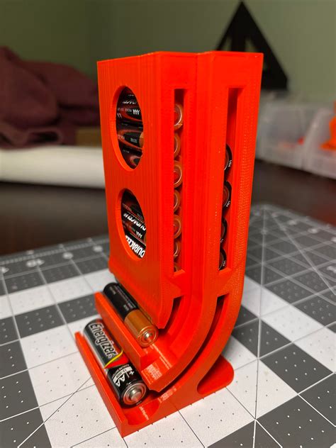 3d Printed Aa And Aaa Battery Holder And Dispenser Etsy