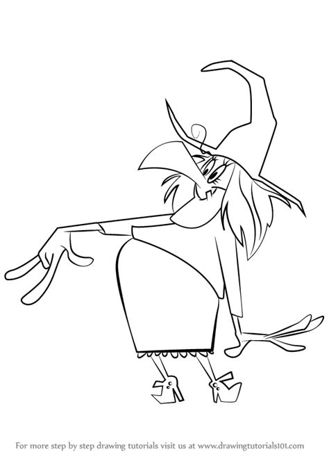 I try and go through it step by step. Step by Step How to Draw Witch Lezah from Looney Tunes ...