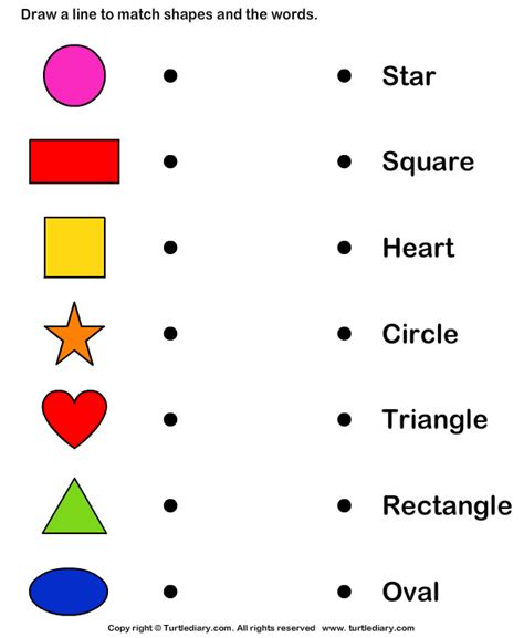 Free Printable Matching Shapes Worksheets 4920 Hot Sex Picture