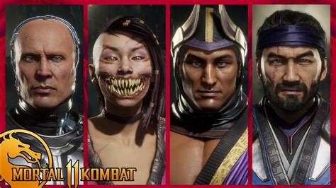 MK All UNMASKED CharacteR Intros Win Poses YouTube