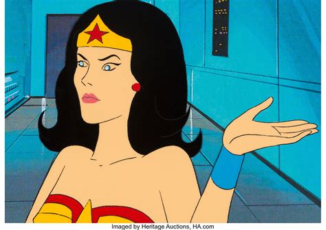 Super Friends Wonder Woman Production Cel Hanna Barbera C Lot