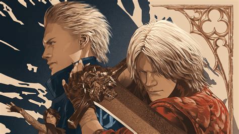 Devil May Cry 5 Vergil Dante Anime Style Sword Devil May Cry 5
