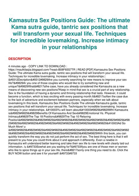 Ppt Pdf Read Download Kamasutra Sex Positions Guide The Ultimate Kama Sutra Guide Powerpoint