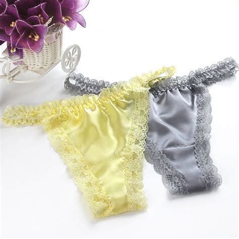Sexy Lace Panties Seamless Women Underwear Briefs 100 Silk For Ladies