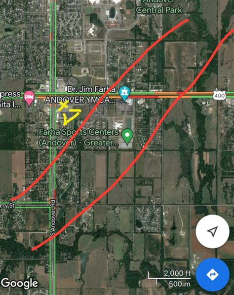 Photo Map Showing Where The Significant Tornado Damage Is In Southern