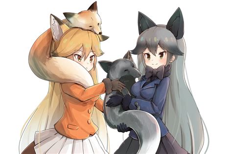 Wallpaper ID: 124665 / Kemono Friends, white background, anime, anime