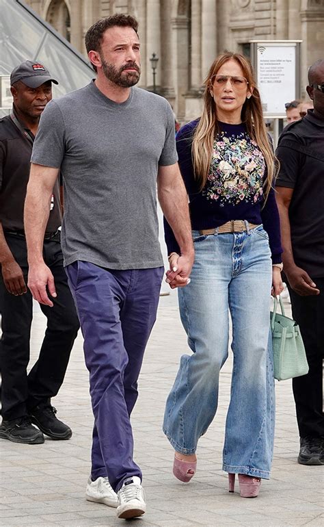 Ben Affleck And Jlo Go Casual In Pants As They Hold Hands On 2nd Louvre
