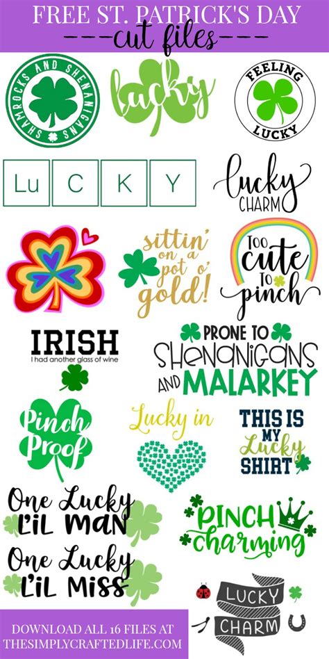 Free St. Patrick's Day SVG + 15 Other Free Cut Files