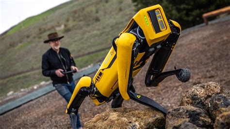 Adam Savage Gleefully Takes His Boston Robotics Spot Robot Outdoors For