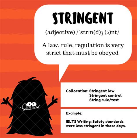 Stringent rule — строгое правило stringent regulations. Stringent - Word of the Day for IELTS Speaking & Writing
