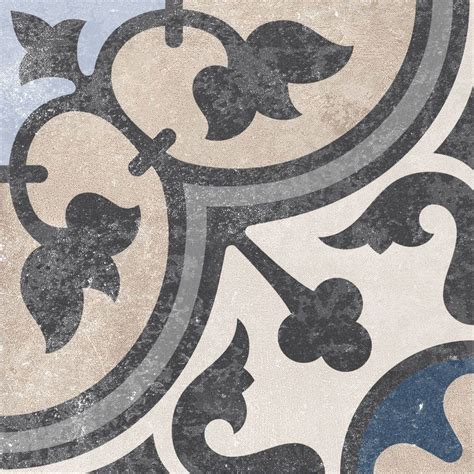 Victorian Faded Royal Pattern Floor Tile 186 X 186 Mm Luxury Tiles